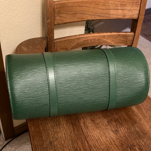 Louis Vuitton Soufflot w/Dust Bag & Elise Wallet Borneo Green Epi Like New! - Picture 10 of 16